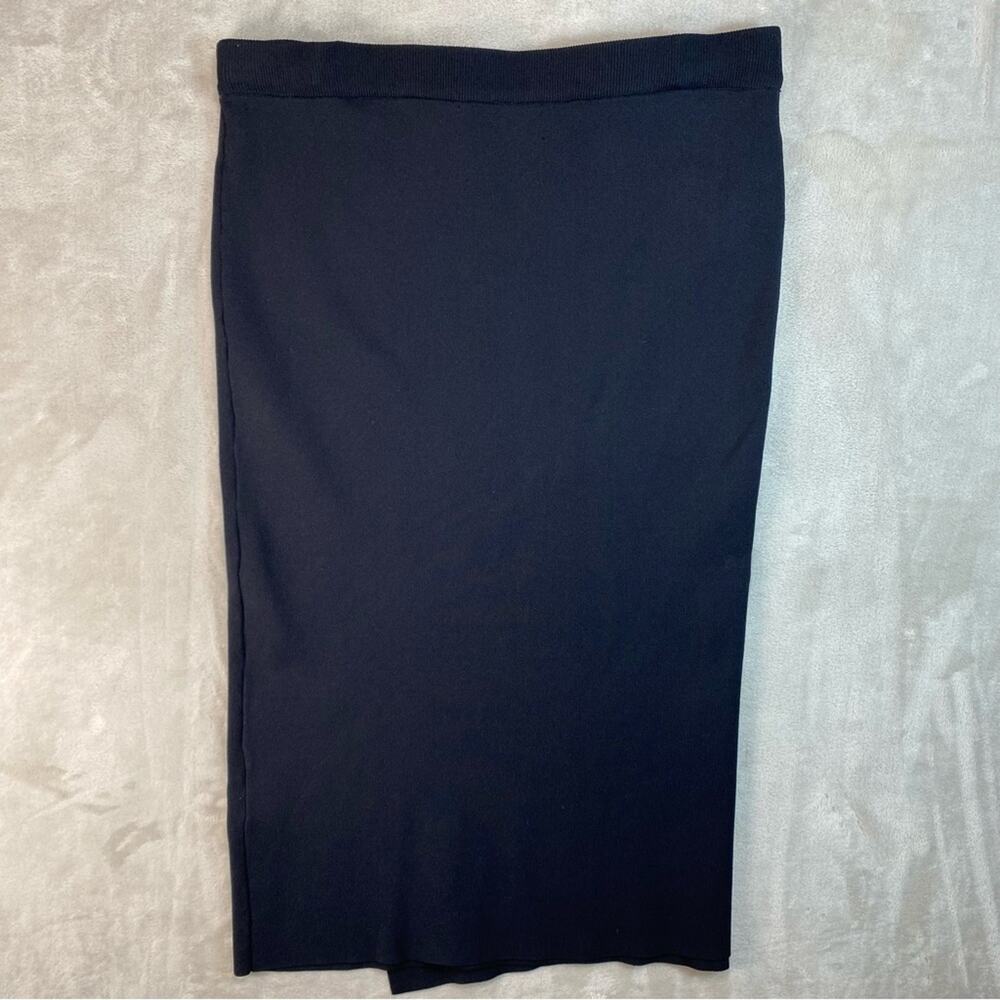 New York & Company Skirt Gabrielle Union Large Long Sweater Faux Wrap Office